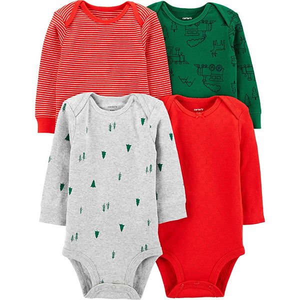 Baby Carter's 4-Pack Holiday Original Bodysuits