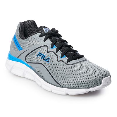 Fila shoes black and blue best sale