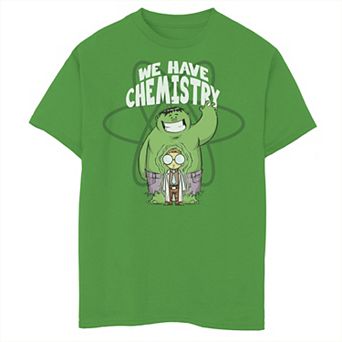 Boys 8-20 Marvel Hulk Transforms WE HAVE CHEMISTRY Valentine's Tee