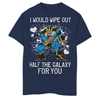 Boys 8-20 Marvel Thanos Half The Galaxy Valentine Tee