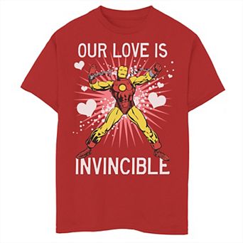 Boys 8-20 Marvel Iron Man Our Love Is Invincible Tee