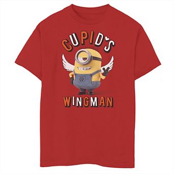 Boys 6-20 Despicable Me Minions Cupid's Wingman Tee
