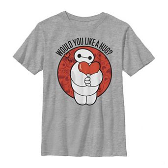 Disney's Big Hero 6 Baymax Boys 8-20 Hug Valentine's Tee