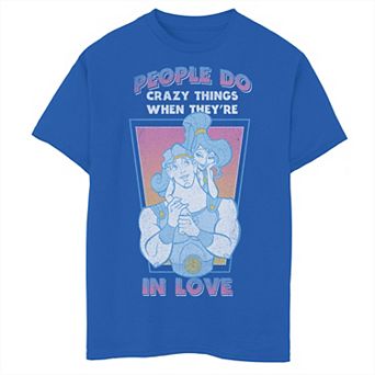 Disney's Hercules Megara Boys 8-20 Vintage Love Quote Fleece Tee