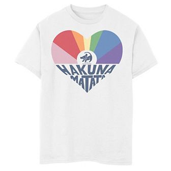 Disney's The Lion King Simba Boys 8-20 Hakuna Matata Heart Graphic Tee