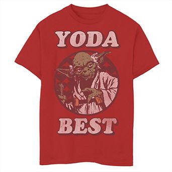 Boys 8-20 Star Wars Yoda Best Vintage Valentine's Tee