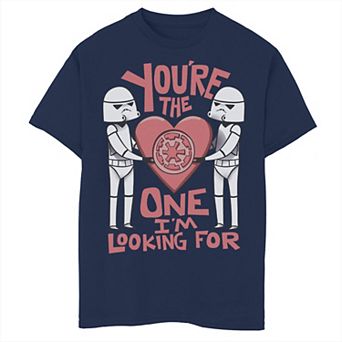 Boys 8-20 Star Wars Valentines The One I'm Looking For Tee