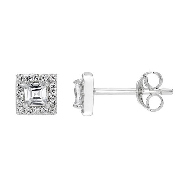 Kohls princess clearance cut diamond earrings