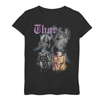 Girls 7-16 Marvel Thor Homage Poster Graphic Tee