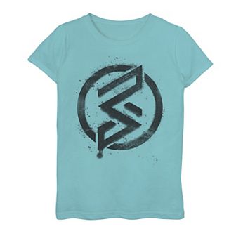 Girls 7-16 Marvel Rising Secret Warriors Spray Paint Stencil Logo Graphic Tee