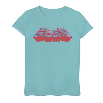 Girls 7-16 Marvel Captain Marvel Hangul Text Logo Tee