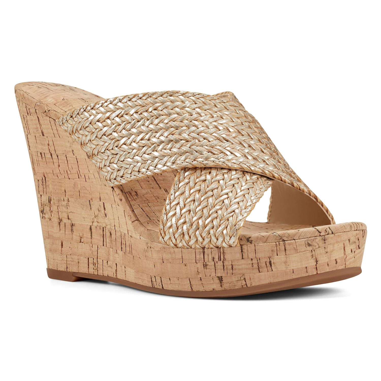 women's cork wedge sandals