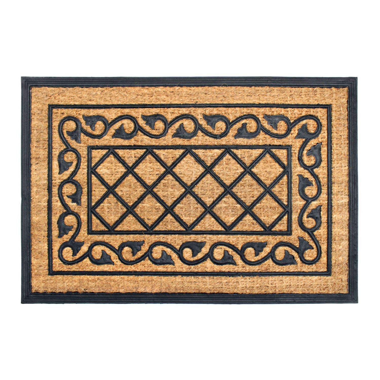 Plain Coco Coir Door Mat, Bare Natural Unadorned Doormat for Outdoor  Entries, Suitable for Inside and Outside Use for Cleaning Men's and Women's  Sandals, Shoes, and Boots (30x17 in)