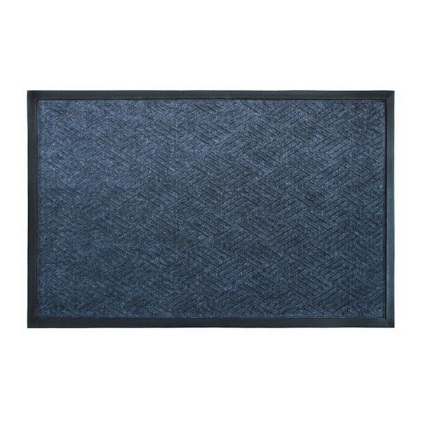 RugSmith Moulded Cobalt Poly Doormat