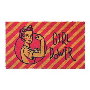 RugSmith Machine Tufted Girl PowerCoir Doormat