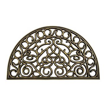 RugSmith Moulded Trellis Half-round Doormat