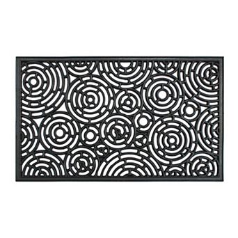 RugSmith Moulded Circle Patterns Doormat