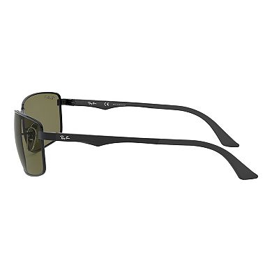 Men's Ray-Ban RB3498 61mm Polarized Rectange Sunglasses
