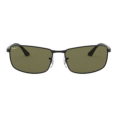 Men's Ray-Ban RB3498 61mm Polarized Rectange Sunglasses