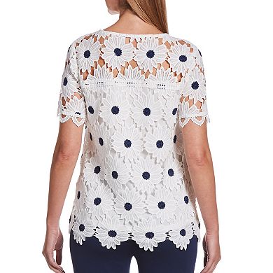 Women's Rafaella Floral Lace Top