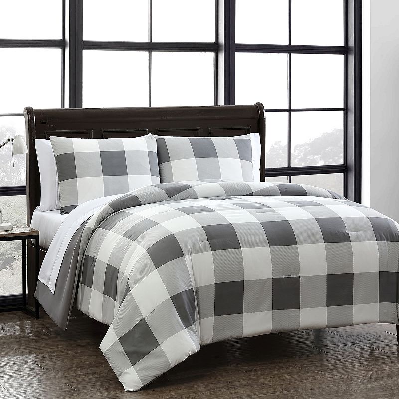 Buffalo Plaid Bedding Set, Grey, King