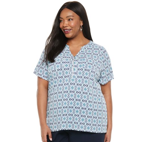 baby blue tops plus size