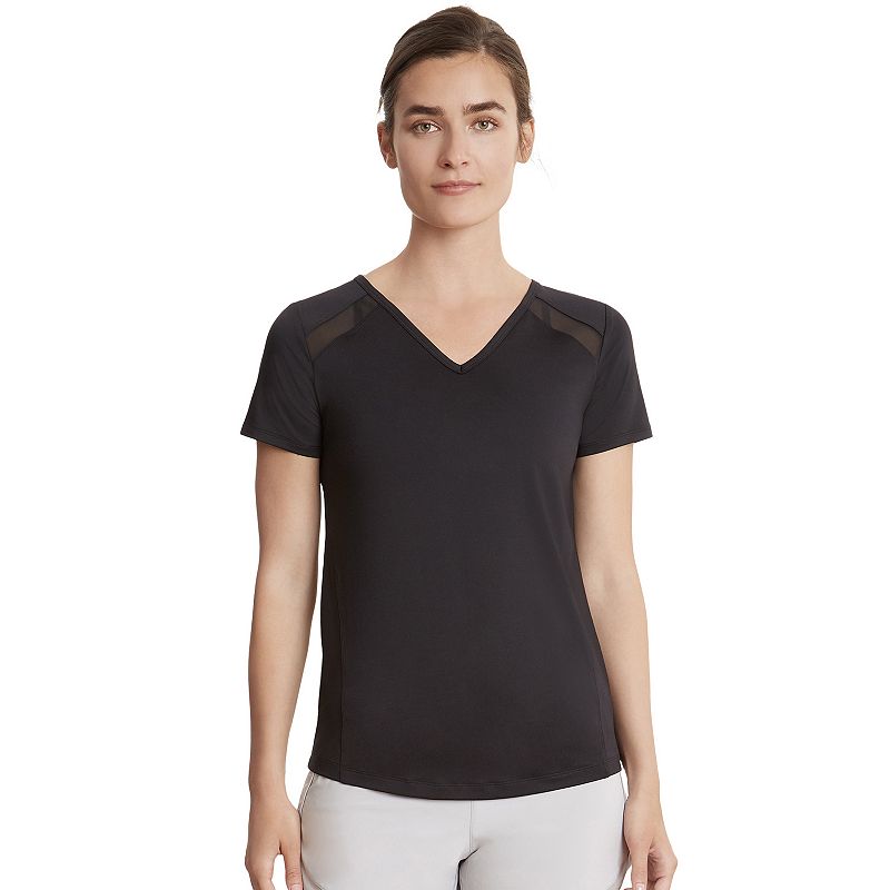 UPC 043475976029 product image for Women's Jockey Sport Fusion Tee, Size: Small, Oxford | upcitemdb.com