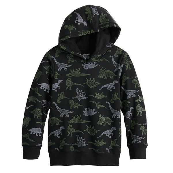 Boys 4-12 Jumping Beans® Dinosaur Fleece Pullover Hoodie