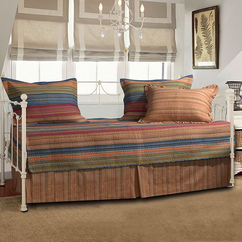 Greenland Home Fashions Katy 5-Piece Daybed Set, Multicolor, DAYBED REG
