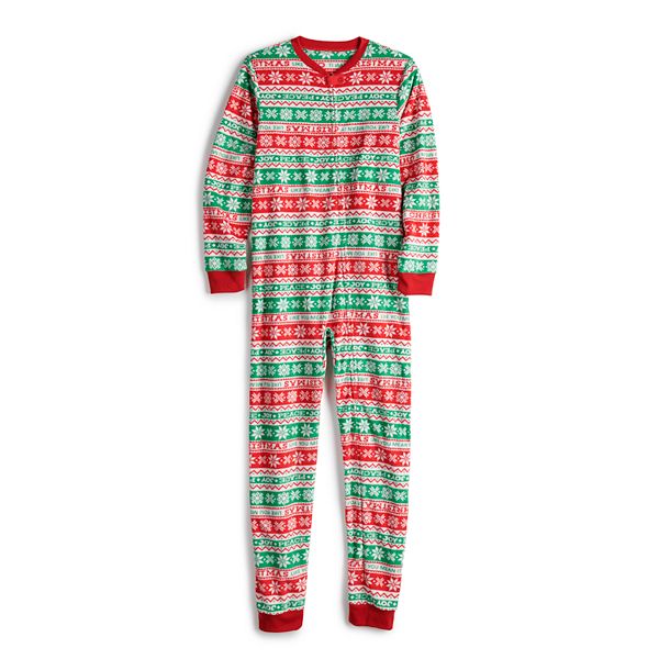 Kids one 2025 piece christmas pajamas