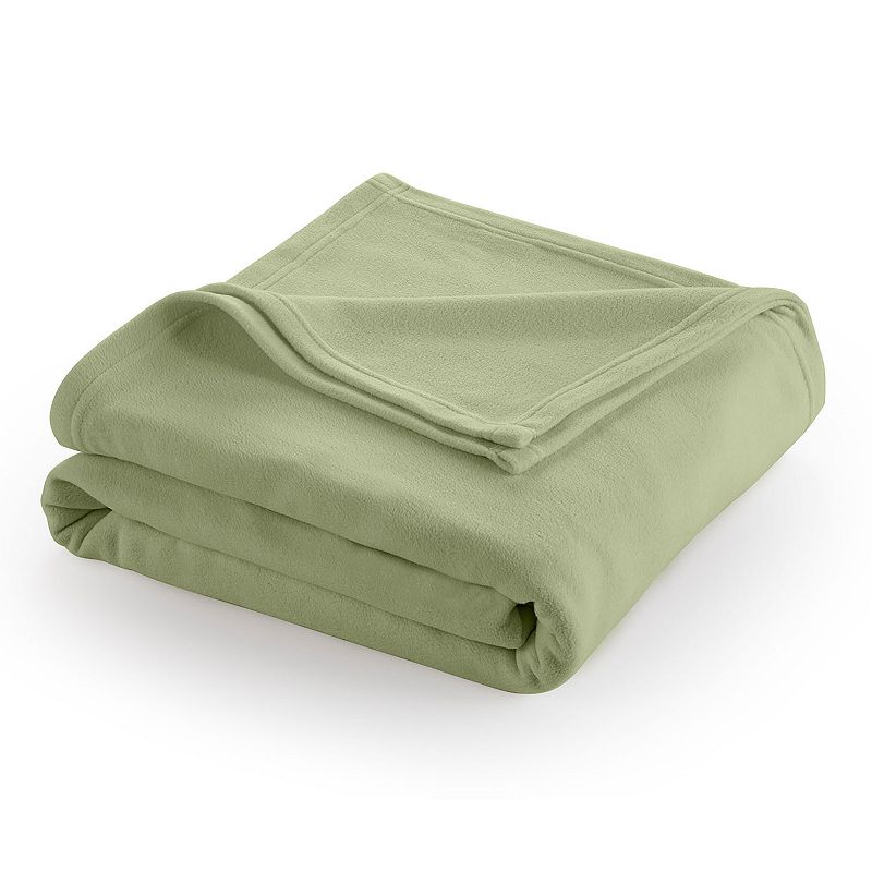 Martex Super Soft Fleece Blanket, Green, Full/Queen