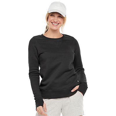 Women's tek gear fleece crewneck sweatshirt sales