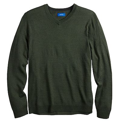 Men s Apt. 9 Seriously Soft Merino V Neck Sweater