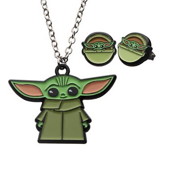 Star Wars The Mandalorian The Child Earring & Necklace Set