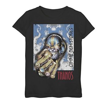 Girls 7-16 Marvel Thanos Homage Poster Graphic Tee