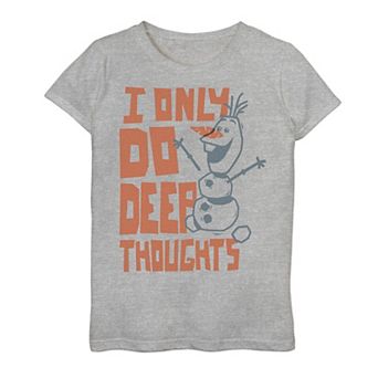 Girls 7-16 Disney's Frozen 2 Olaf "I Only Do Deep Thoughts" Tee