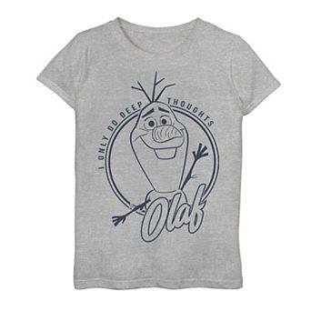 Girls 7-16 Disney's Frozen 2 Olaf "I Only Do Deep Thoughts" Tee