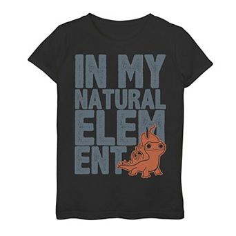 Disney's Frozen 2 Salamander Girls 7-16 in My Element Bold Text Tee
