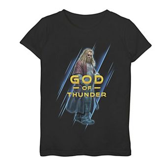 Girls 7-16 Marvel Avengers: Endgame Thor God Of Thunder Portrait Graphic Tee
