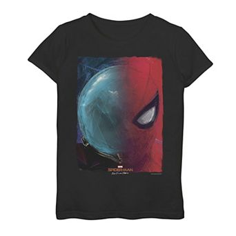 Girls 7-16 Marvel Spider-Man Far From Home Mysterio Split Poster Tee