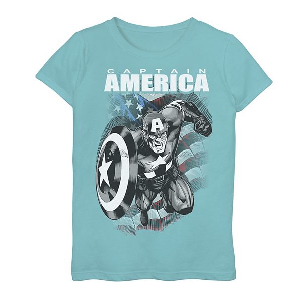 Girls 7-16 Marvel Captain America Avengers Patriot Tee