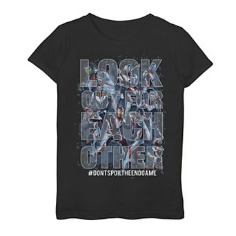 Girls 7-16 Marvel Avengers Endgame Look Out For Each Other Tee
