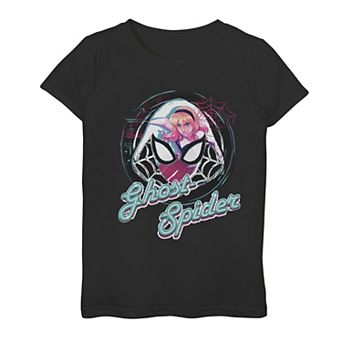 Girls 7-16 Marvel Rising Secret Warriors Ghospider Portrait Badge Graphic Tee