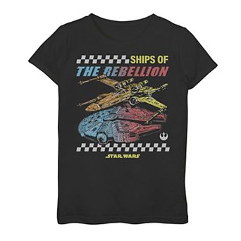 Girls 7-16 Star Wars Ships Of The Rebellion Graphic Tee