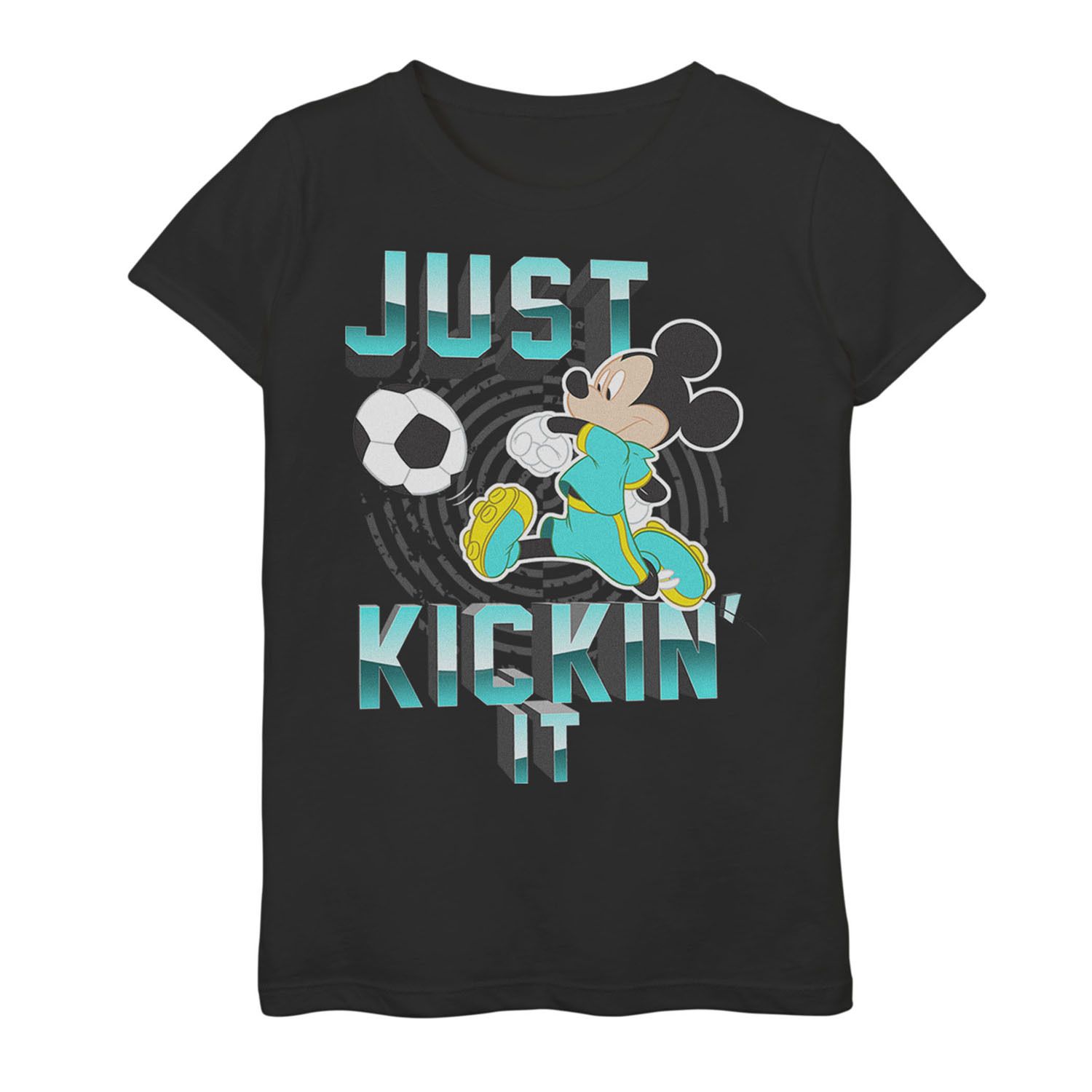 Image for Disney Girls 7-16 's Mickey Mouse Just Kickin' It Soccer Tee at Kohl's.