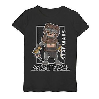 Girls 7-16 Star Wars The Rise of Skywalker Babu Frik Portrait Tee