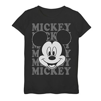 Disney's Mickey Mouse Girls 7-16 Name Stack Portrait Tee