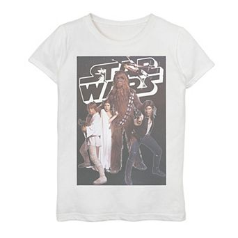 Girls 7-16 Star Wars Vintage Group Poster Tee
