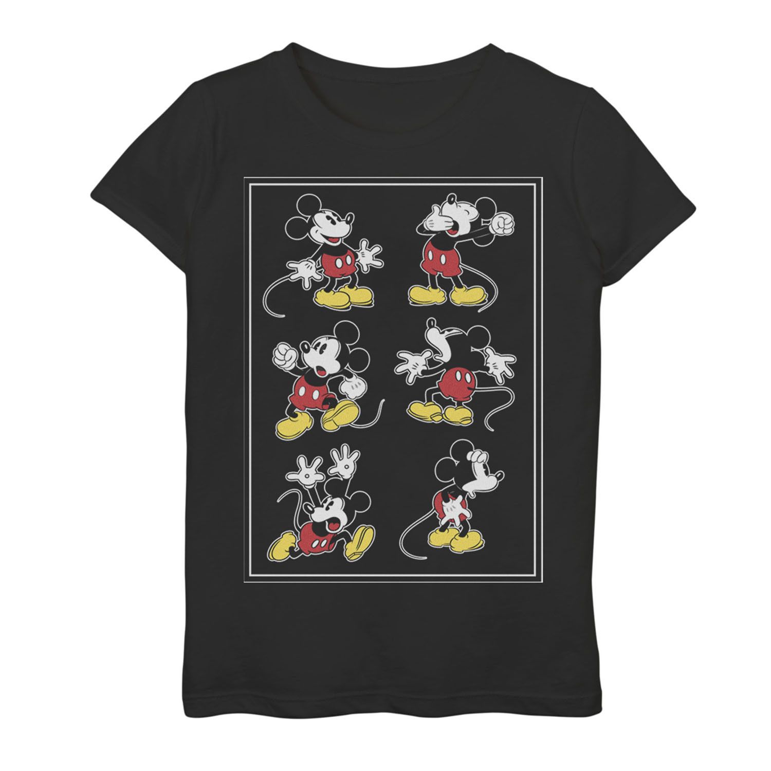 Image for Disney Girls 7-16 Mickey Mouse Many Emotions Border Tee at Kohl's.