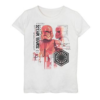 Girls 7-16 Star Wars: The Rise of Skywalker Sith Trooper Schematic Detail Tee